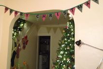 Custom Made “Merry Christmas” Bunting Flag Banner/Garland