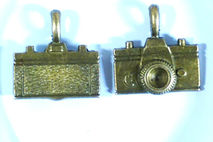 Camera Metal Pendant Vintage Style Charm Bronze Jewelry Findings
