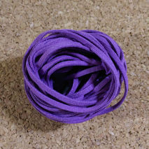 Faux Suede Fiber Leather String Lavender Purple Jewelry Findings