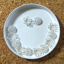 Silver Floral Bead Cap Jewelry Findings Nickel Free Beadcap