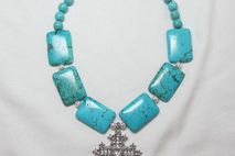 Beautiful Turquoise Cross Necklace