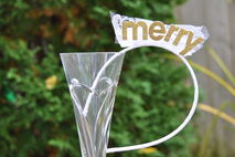 Christmas party crown,  Holiday party headband, gold glitter