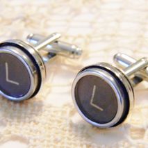 L Typewriter Key Cufflinks