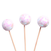 Snow Ball Cupcake Toppers / Snow Ball Party Picks