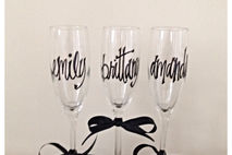 Personalized Bridal Party, Bridesmaids, Bridal Shower Champagne