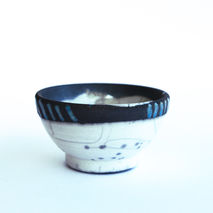 ceramic bowl in raku pottery