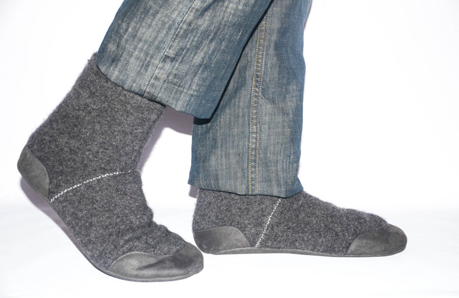 Cashmere Slipper Socks Woolby PinkLion