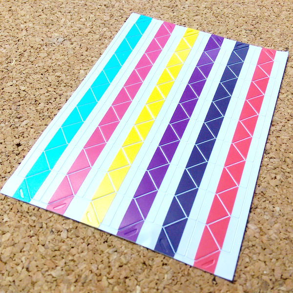 Self Adhensive Photo Corner Holder Sticker Tape 6 Colors