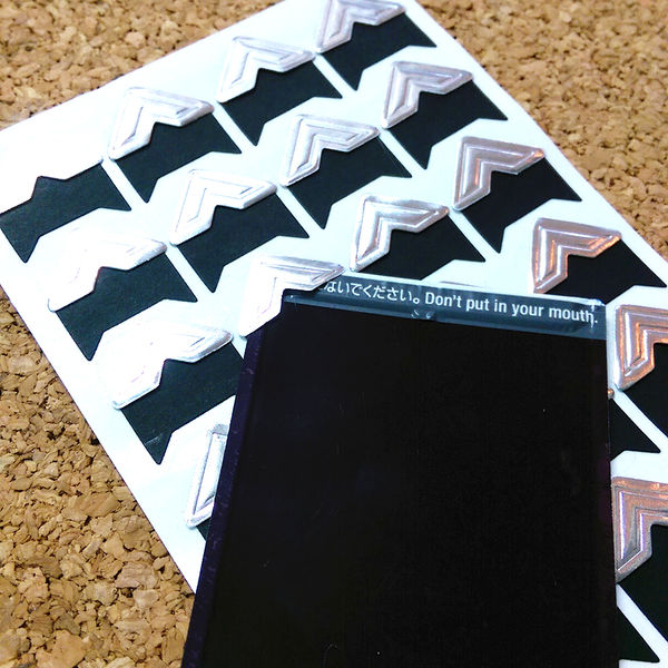 Self Adhensive Paper Photo Corner Holder Sticker Tape Silver