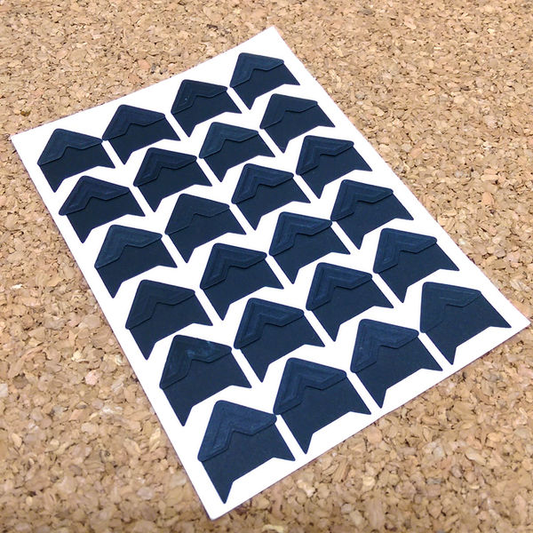 Self Adhensive Paper Photo Corner Holder Sticker Tape Black