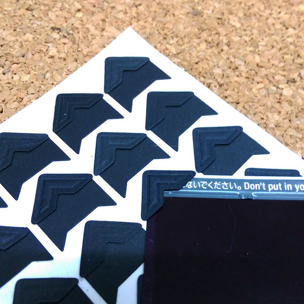 Self Adhensive Paper Photo Corner Holder Sticker Tape Black