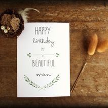 Boyfriend Birthday Card // Husband Card // Greeting Card
