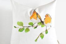 Robin Birds Pillow Cover