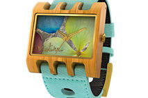 Lenzo Watch (Turquoise / Teak / Multicolor Flowers)