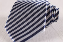 blue stripes narrow neckties+n4
