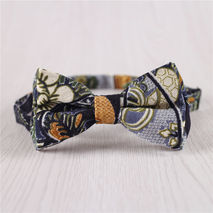 multicolor floral printed cotton linen mens vintage bowties+b8