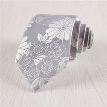 silver gray neckties.wedding neck ties.groomsmen ties+nt142