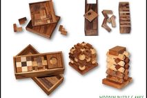 Special Set with 7 Wooden Puzzles