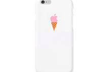 iPhone case - White Pink Ice Cream case non-glossy L02