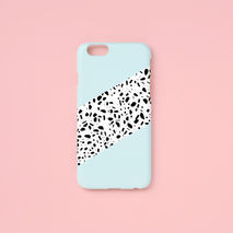 iPhone case - Stone pattern light mint, non-glossy M04
