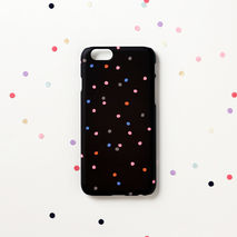 iPhone case - Multi colored dots, non-glossy D10