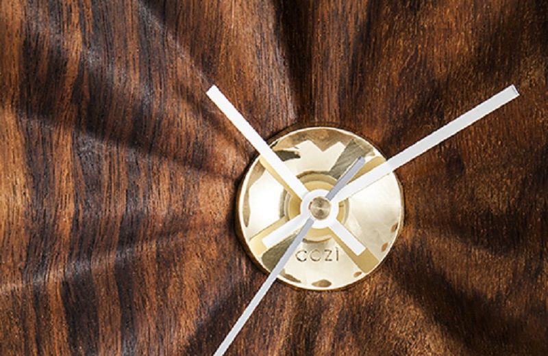 Unfolded Horizontal Wall Clock Cozi Studio PinkLion