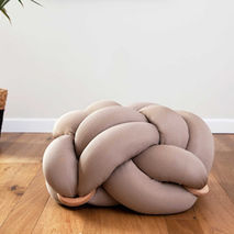 Knot Floor Cushion (Beige)