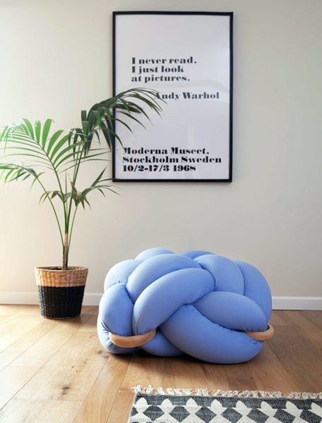 Knot Floor Cushion (Light Blue) - Knots Studio - PinkLion