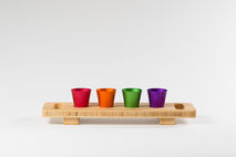 Bottoms Up Shot Glass and Tray Set