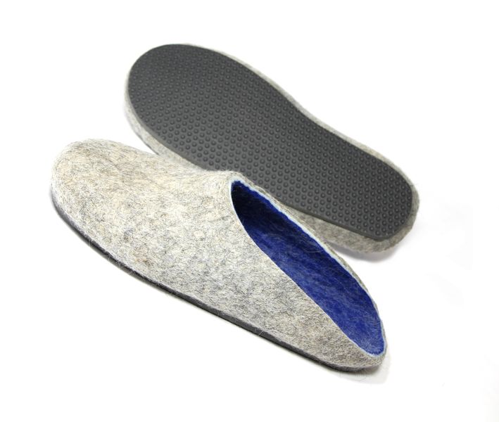 men's wool felt clogs