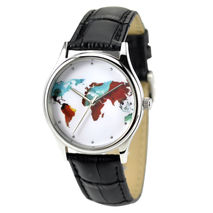 Colorful World Map Watch - Unisex - Free shipping worldwide