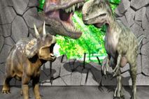 Wall Tapestry/Throw 3D Dinosaurs