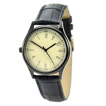 Black Backwards Watch Small Numbers Free Shipping